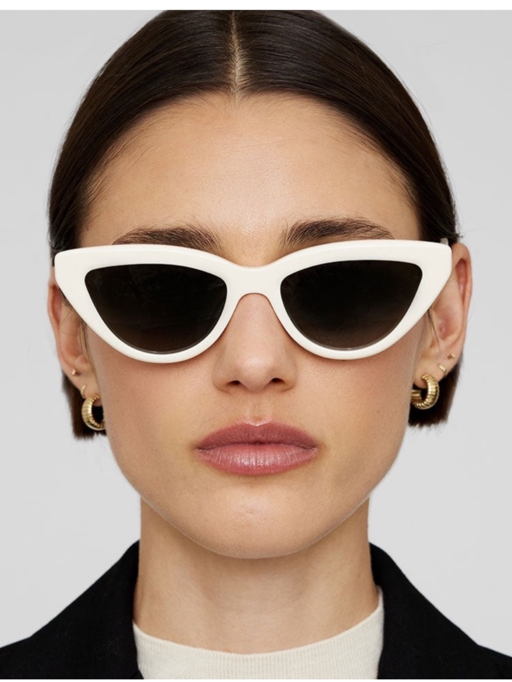 Anine Bing Sedona Sunglasses in Ivory White New
